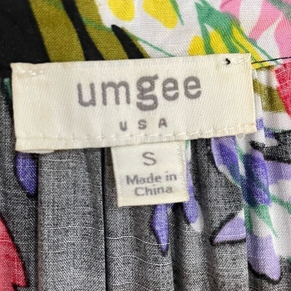 Umgee Sleeveless Floral Print Tiered Maxi Dress Size Small - Picture 8 of 8